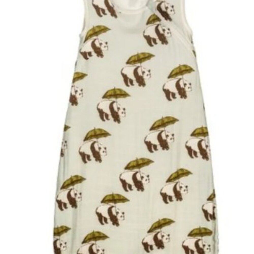 Milkbarn 6-12 Months Sleepsack Blue Panda Plush Wearable Baby Blanket